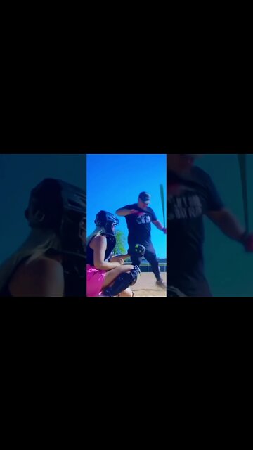 She Struck him out Looking !!! #shorts #short