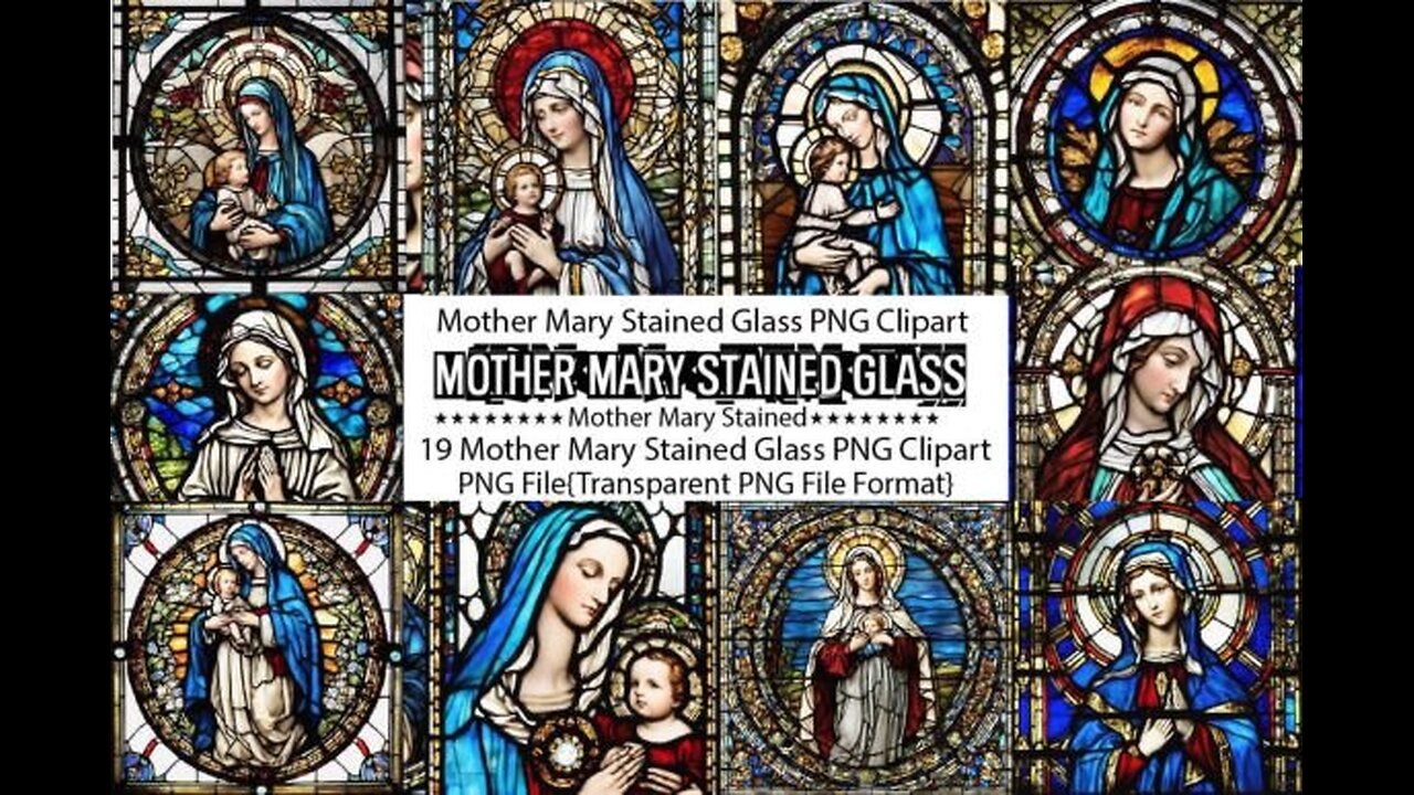 Radiant Reflections: The Beauty of Mother Mary in Stained Glass #viralvideo #viralshorts #viral