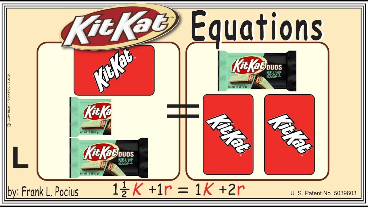 VISUAL KITKAT DUOS 1.5K+1r=1K+2r EQUATION _ SOLVING BASIC EQUATIONS _ SOLVING BASIC WORD PROBLEMS