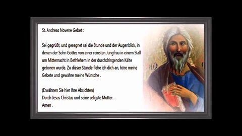 17/24 St. Andreas Novene Gebet