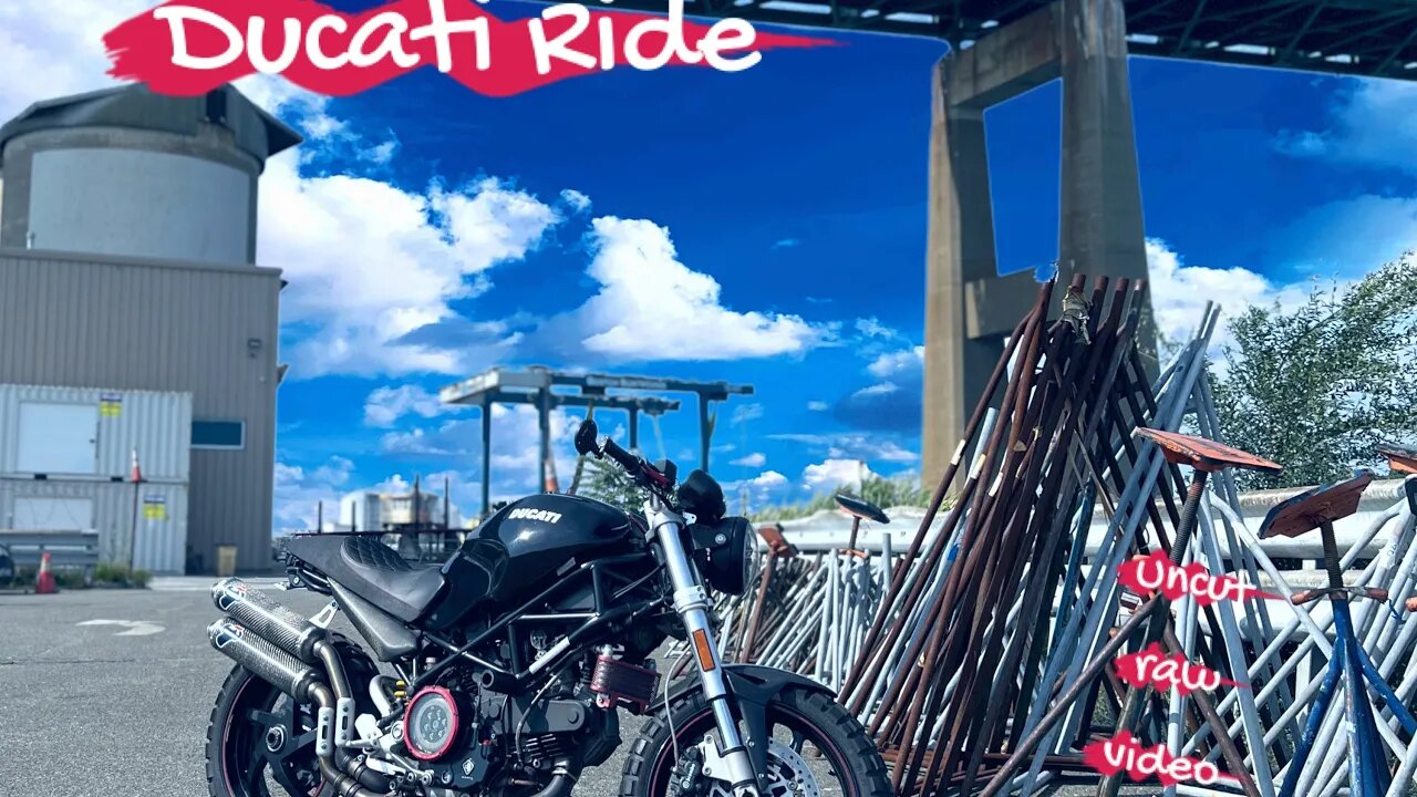 Ducati ride raw uncut and ripping on the #monster #S2R in Boston