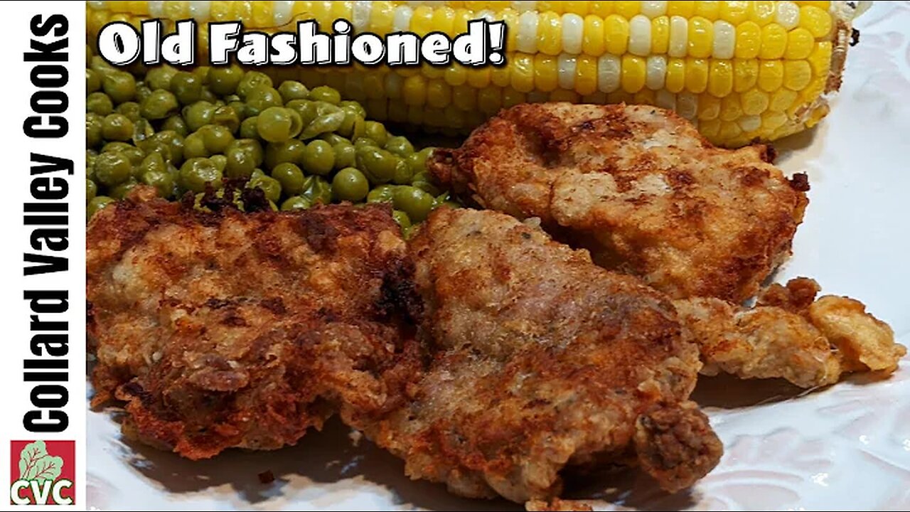 Old Fashioned Fried Pork Cubed Steak - Southern Cooking - Step by Step - How to Cook Tutorial