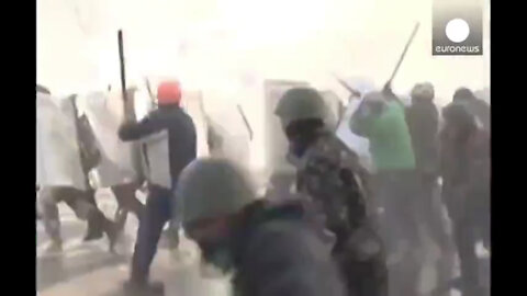 Ukrainians fighting against the covid police tyranny.