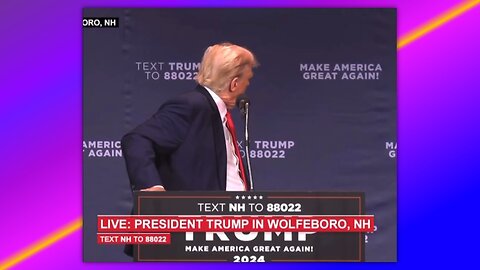 TRUMP - "BIDEN CAN'T EVEN WALK OFF A STAGE"