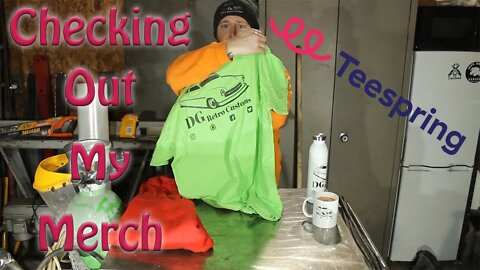 Checking out my Teespring merchandise