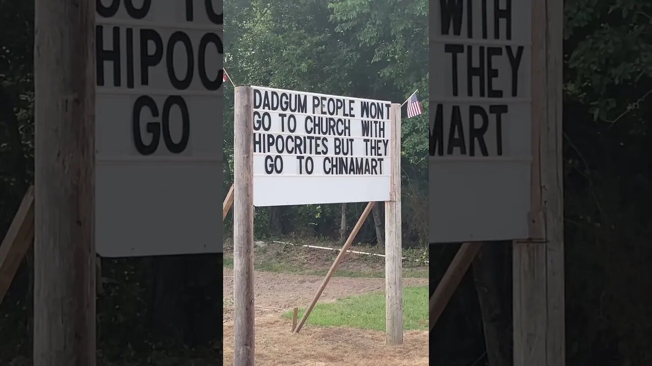 DADGUM PEOPLE Won't Go To Church, But...