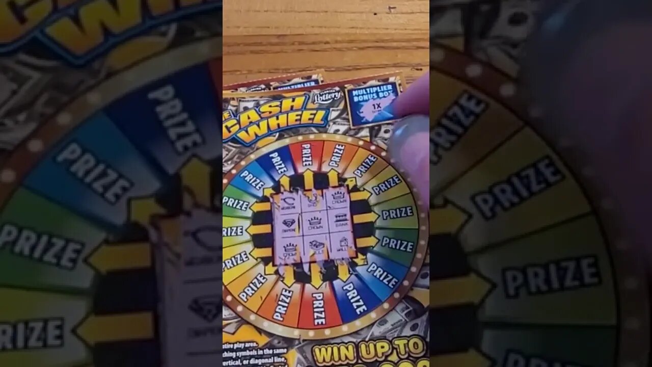 Florida Lottery Cash Wheel Scratch off Winner #shorts #lottery