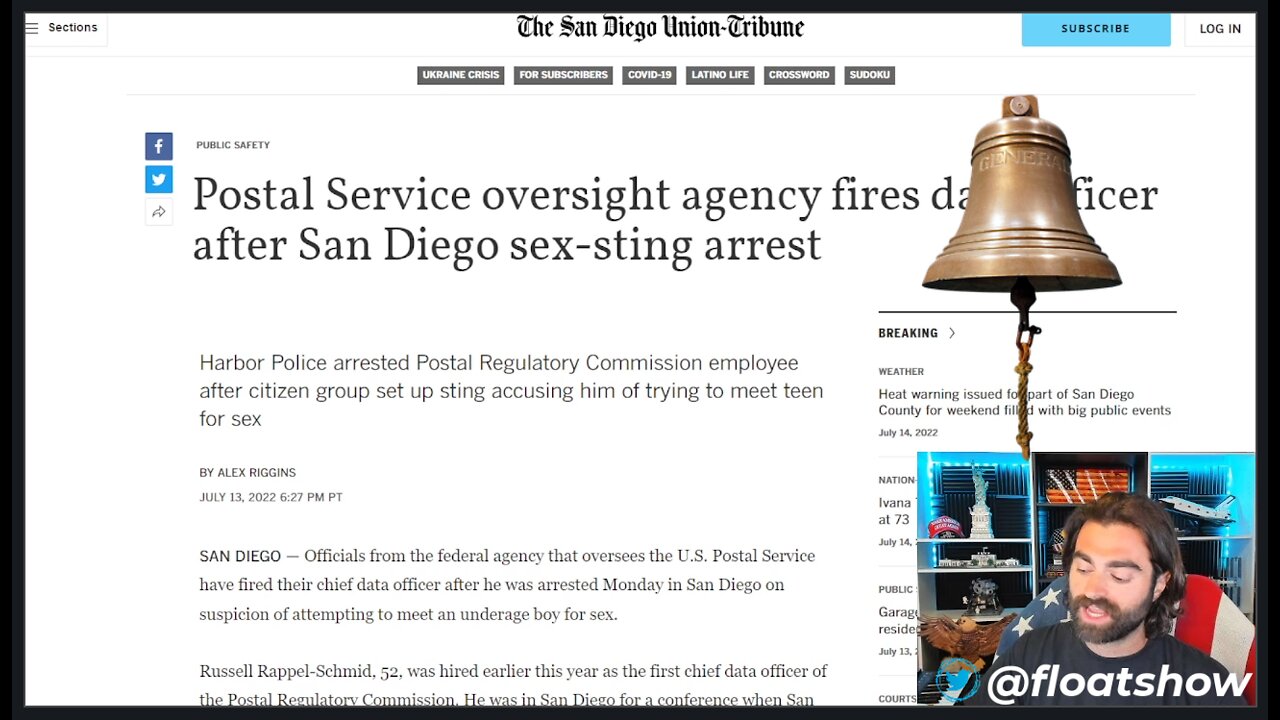 USPS Pedophile Official FIRED, No Word From Biden Regime Spox