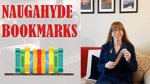 📖🔖 NAUGAHYDE BOOKMARKS 🔖📖 | BUDGETSEW | VLOGMAS DAY #8 #vlogmas #christmas #books