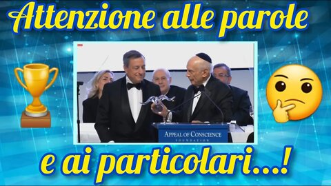 Mister Draghi premiato come statista dell'anno il 19 Settembre 2022!