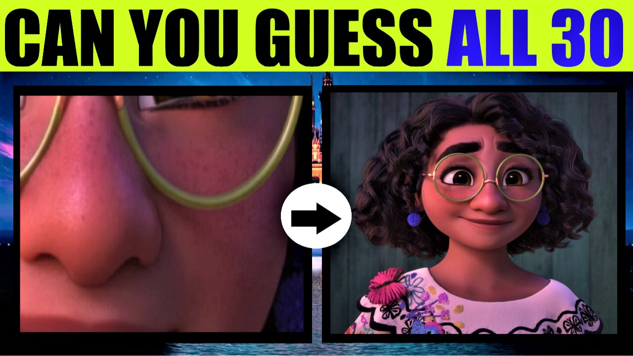 CAN YOU GUESS YOUR FAVORITE DISNEY CHARACTERS FROM THEIR ZOOMED IN FORM