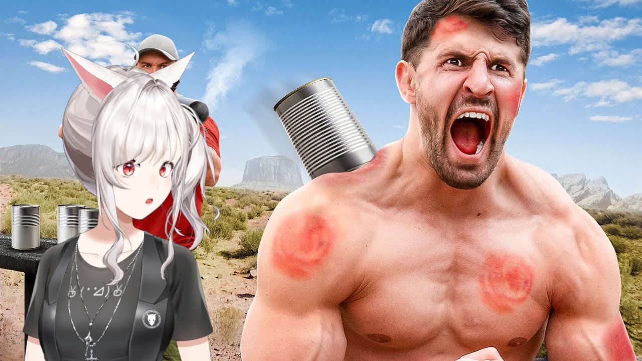 Destroyed By World's Largest Can Cannon For Science! || Houston Jones react