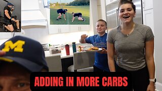 Lean Mass Diet Vlog Day 13 - Back Training, Football and Carbs!