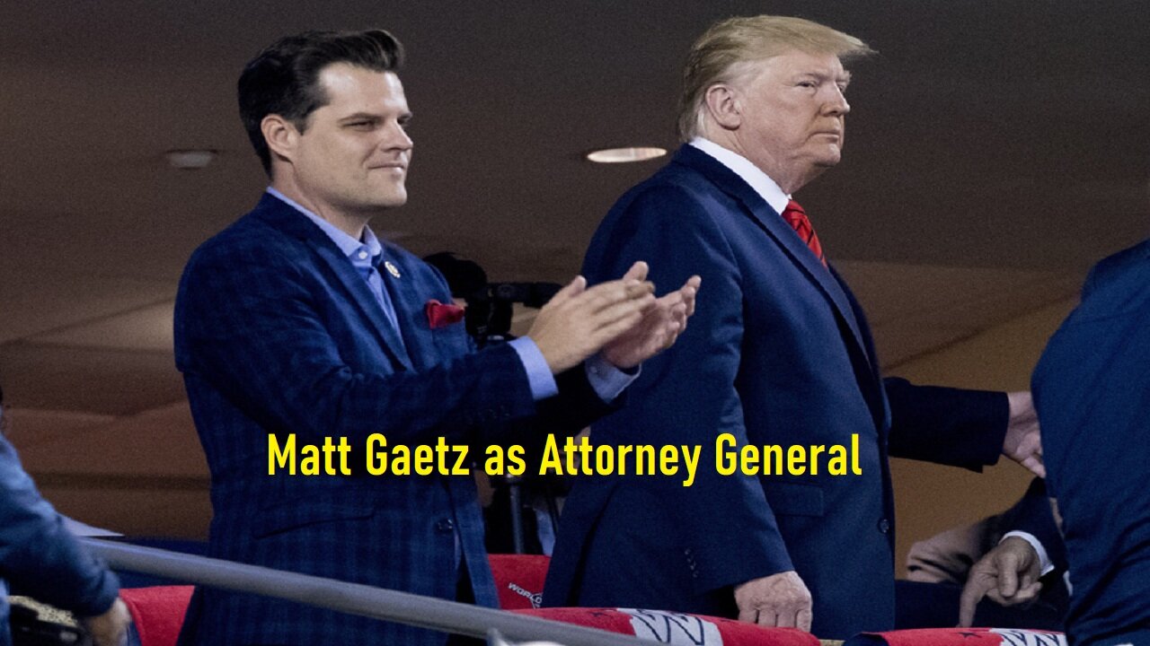 Trump Selects Controversial Congressman Matt Gaetz as Attorney General