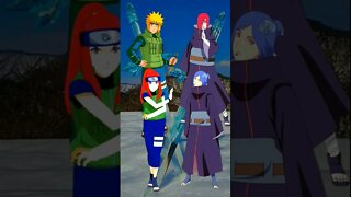 WHO IS STRONGEST?? Minato, Khusina VS Nagato, Konan.#shorts