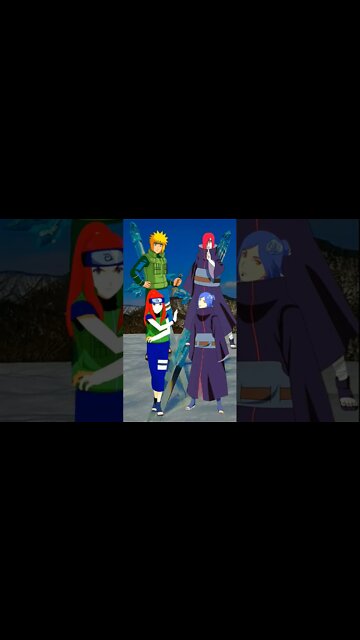 WHO IS STRONGEST?? Minato, Khusina VS Nagato, Konan.#shorts