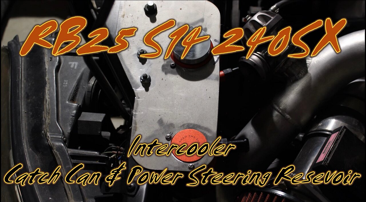 Nissan 240sx/Silvia RB25 S14 Intercooler, Catch Can & Power Steering Fat Guy Builds