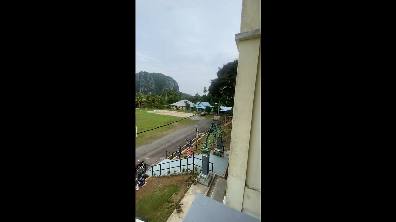 the small valley in the mountains in malaysia