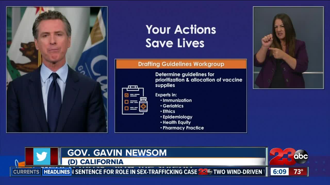 Newsom announces scientific workgroup to review COVID-19 vaccine