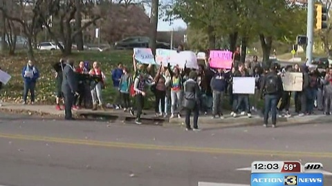 Omaha North students stage walkout