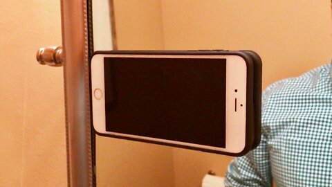 Various uses for the nano suction iPhone case by Mega Tiny Corp