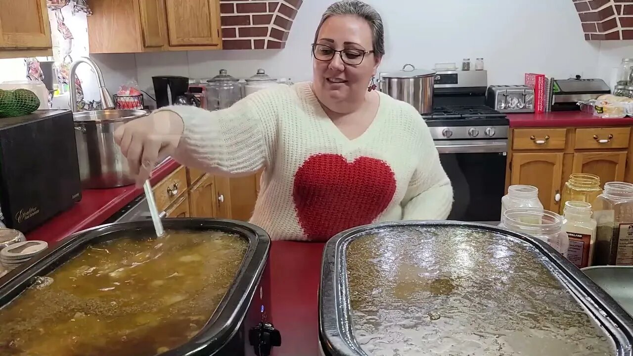 Canning Chicken Broth- Every Bit Counts