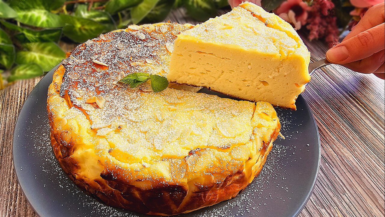 Easy and DELICIOUS cheesecake with simple ingredients! Gluten free dessert!😍