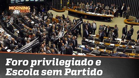 O que aconteceu com os projetos do "Fim do Foro Privilegiado" e do "Escola Sem Partido" no Congresso