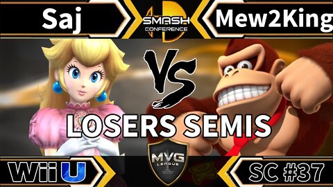 Saj (Peach) vs. COG MVG|Mew2King (Donkey Kong) - SSB4 Losers Semis - Smash Conference 37