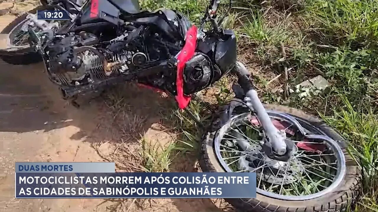 Duas Mortes: Motociclistas Morrem após Colisão entre as Cidades de Sabinópolis e Guanhães.