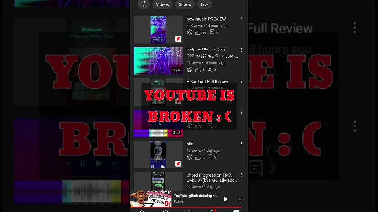 MAJOR GLITCH! Youtube Deleting / Removing VIEWS 😵💀 WHYYY