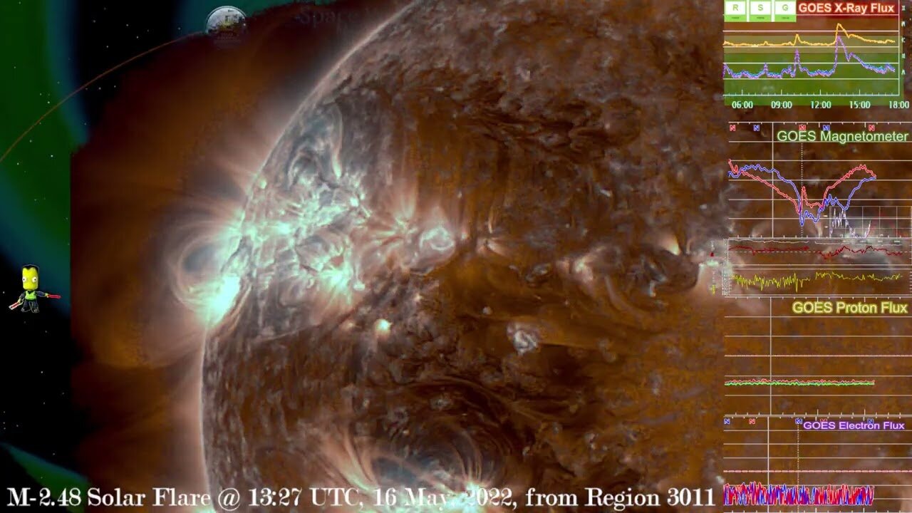 M-2.48 SOLAR FLARE @ 13:27 UTC, 16 MAY, 2022, FROM REGION 3011