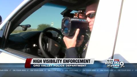 Extra officers ticketing speeding drivers in Oro Valley