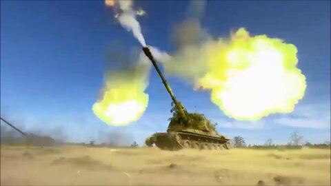 ★★★ 152mm Msta-S and Acacia-M Self-Propelled Howitzers in Action