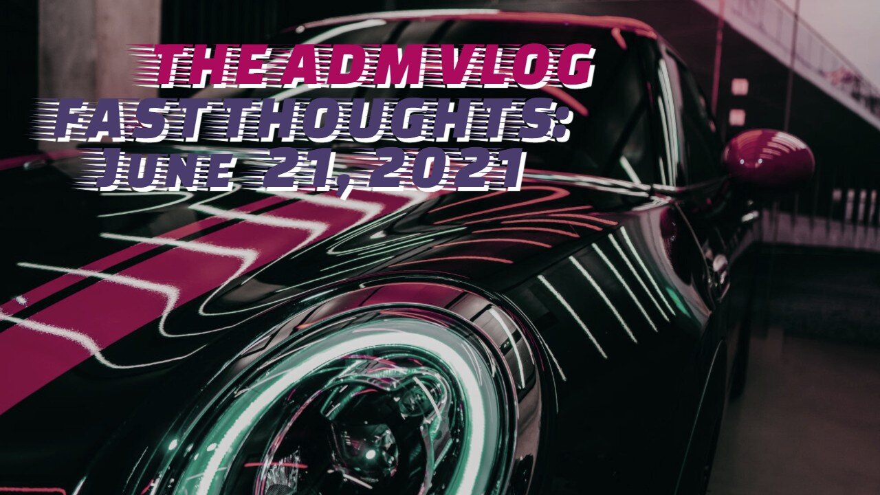 FAST THOUGHTS: You never know when it's going to be real...and quickly...