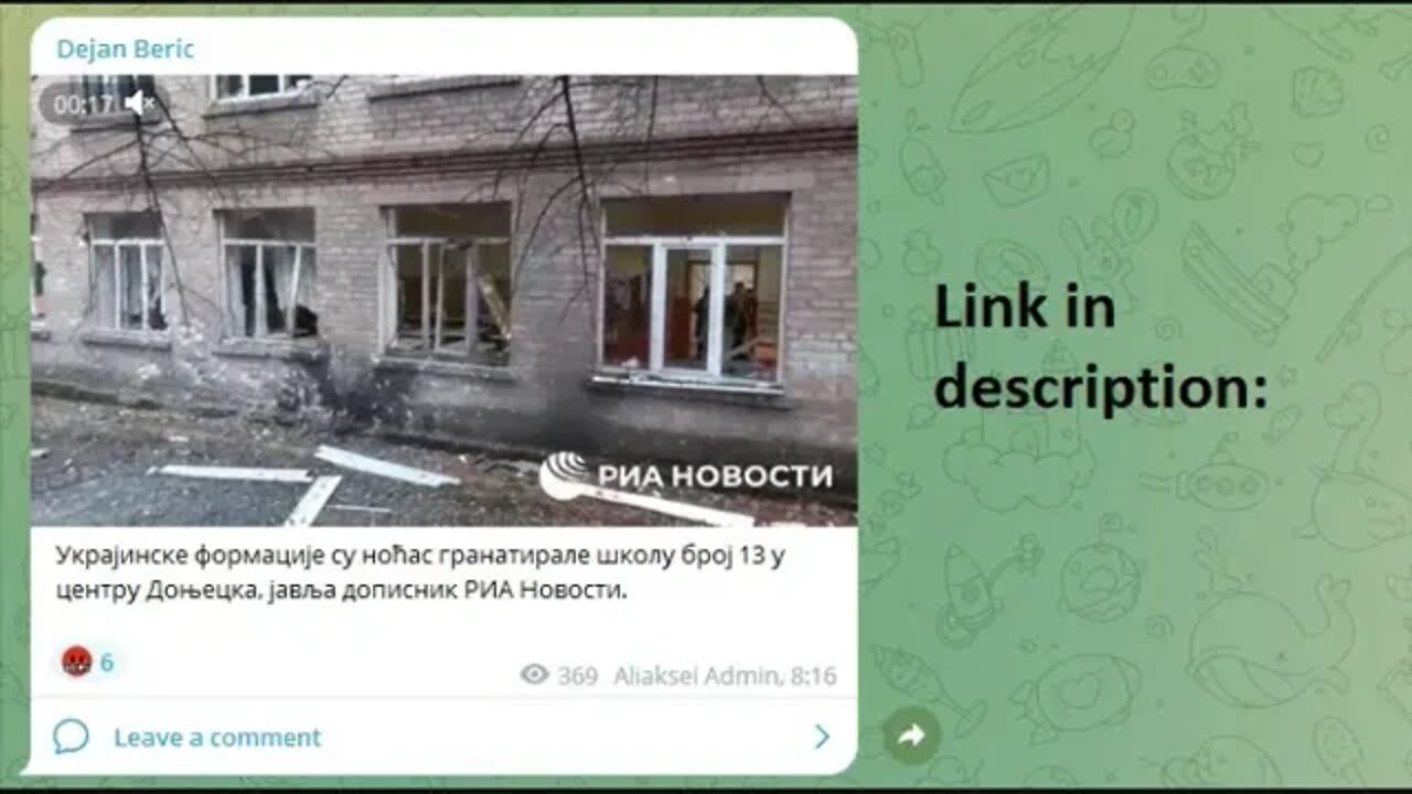 Ukrainians shelled school in center of Donetsk