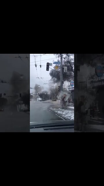 ★★★ A telecommunications tower has just been hit by Russians in Kyiv