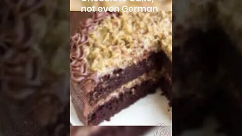 German Chocolate Cake not even German, #shorts.