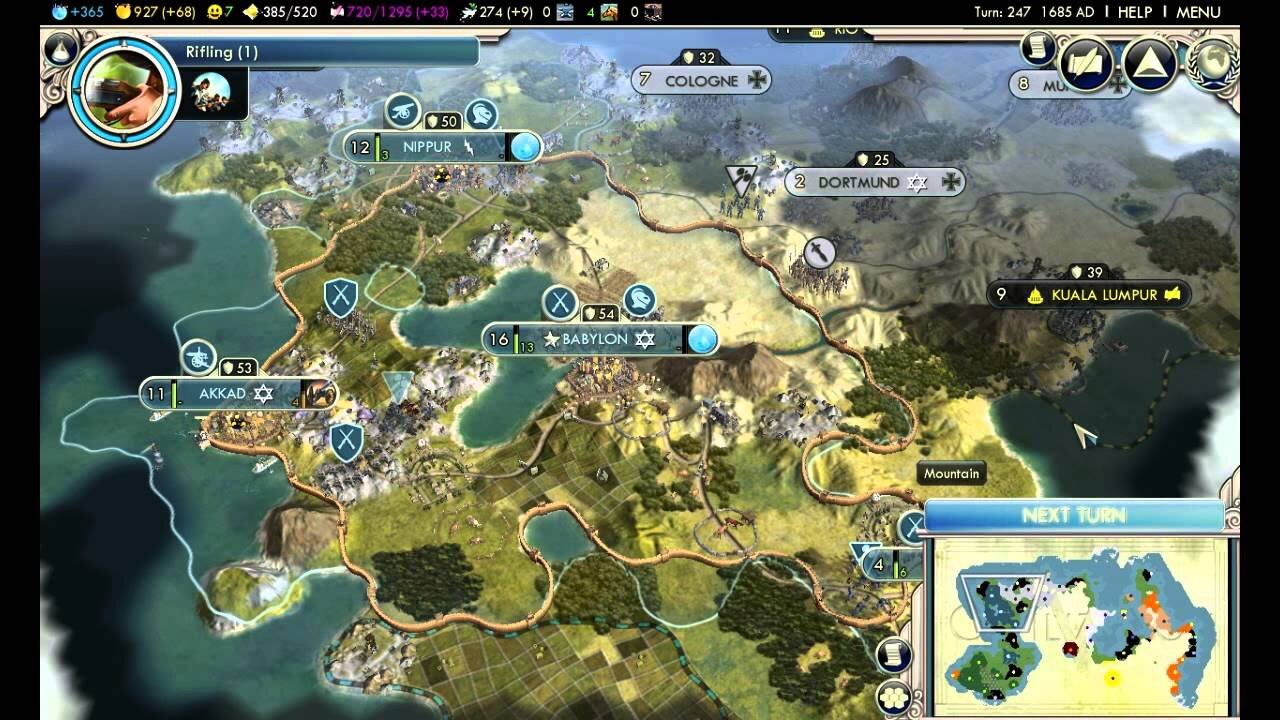 Civilization 5 part 10 Babylon [Science Victory]