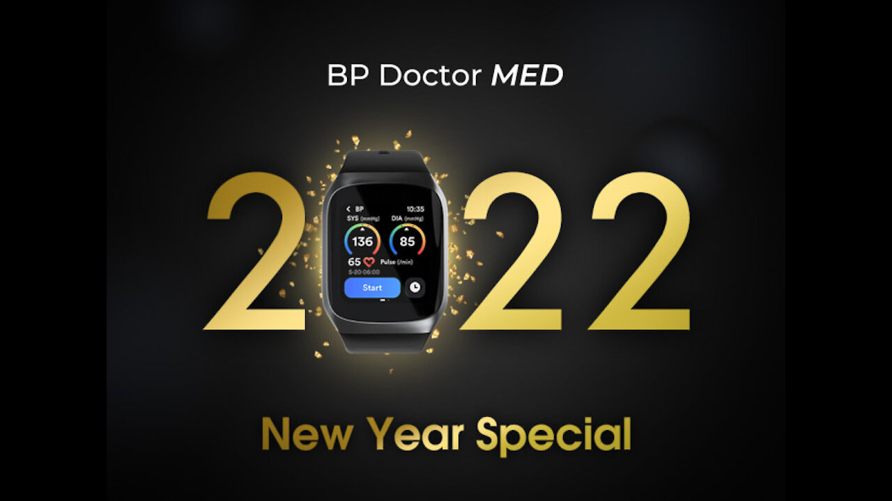 World's 1st Med-Grade BP Smartwatch - BP Doctor MED