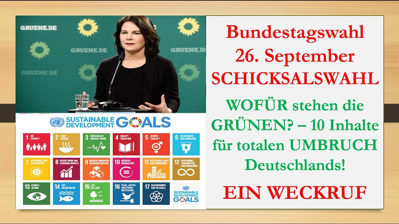 Bundestagswahl 2021 eine Schicksalswahl - Was wollen die Grünen? Welche Zukunft wollen wir?