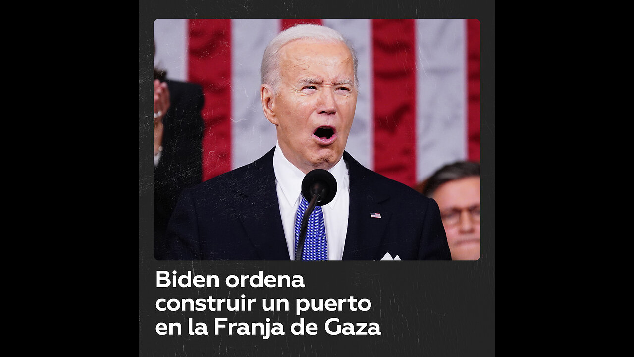 Biden ordena a los militares construir un puerto en la Franja de Gaza