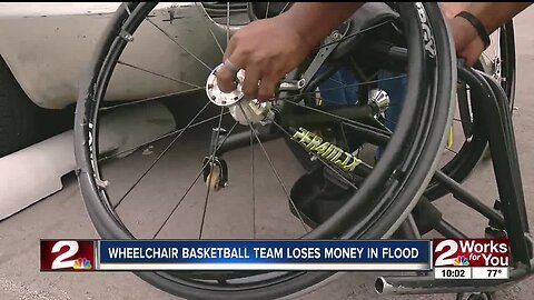 Wheelchair basketball team loses equipment in flood