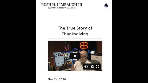 The Real Story of Thanksgiving...