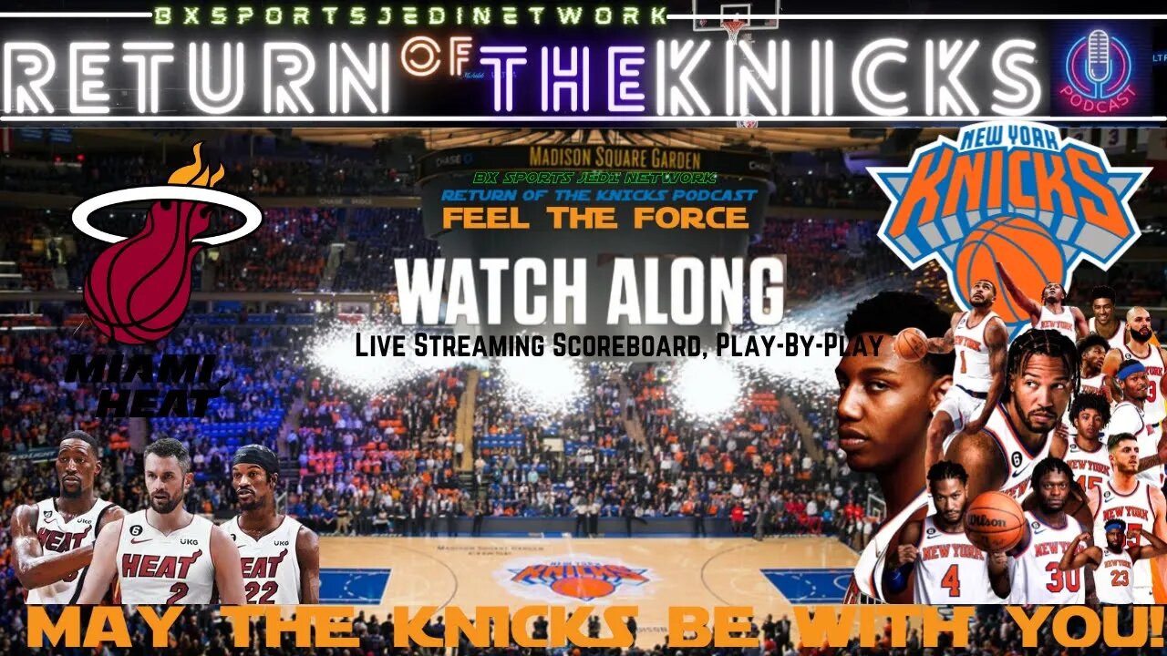 🏀 KNICKS VS MIAMI HEAT WATCH-ALONG KNICK Follow Party Live Streaming Scoreboard/Live with Opus