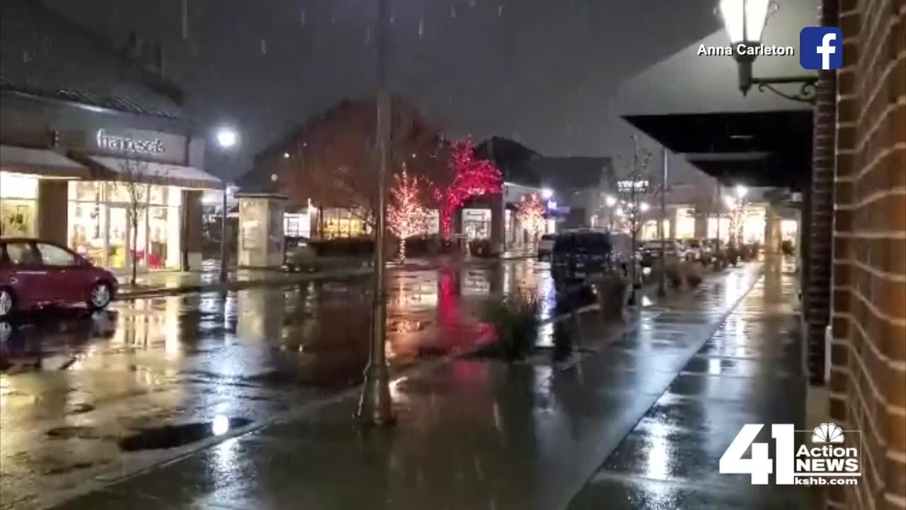 Winter Wonderland? Not quite, but snow arrives in KC