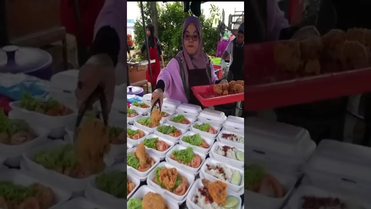 🇲🇾🍗 Healthy Malaysian street food at the day market! #healthgoals #shorts