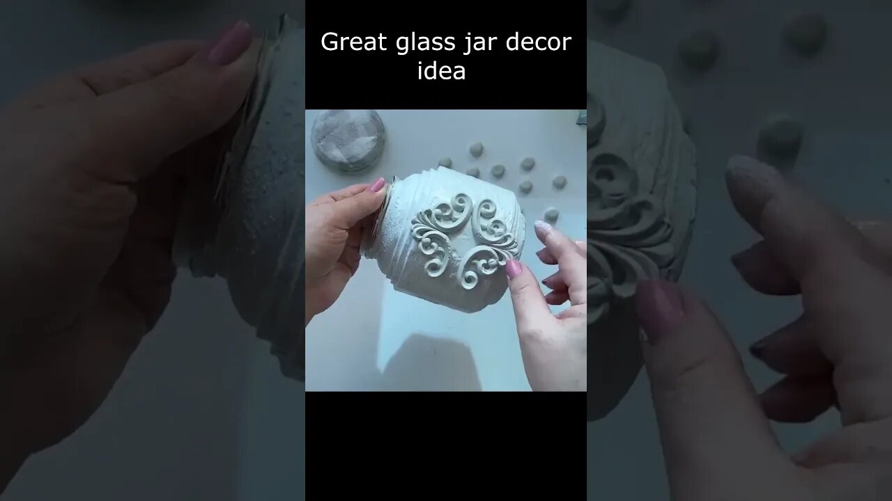 Great glass jar decor idea | Recycling idea