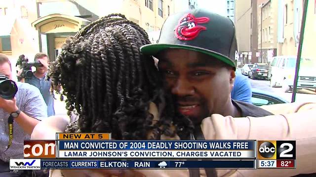 Man free after 13 years in prison for a murder he didn't commit
