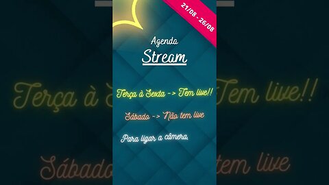 21 a 26 #agosto #agenda #Live #streamer #gamergirl #brawlstars #youtube #rumo2k